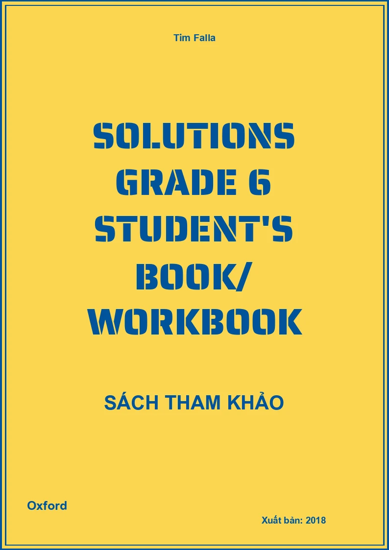 Solutions Grade 6 Student's Book/ Workbook