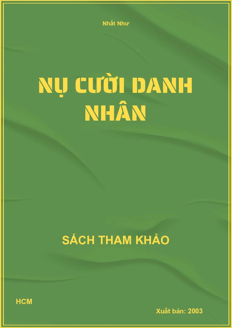 Nụ cười danh nhân