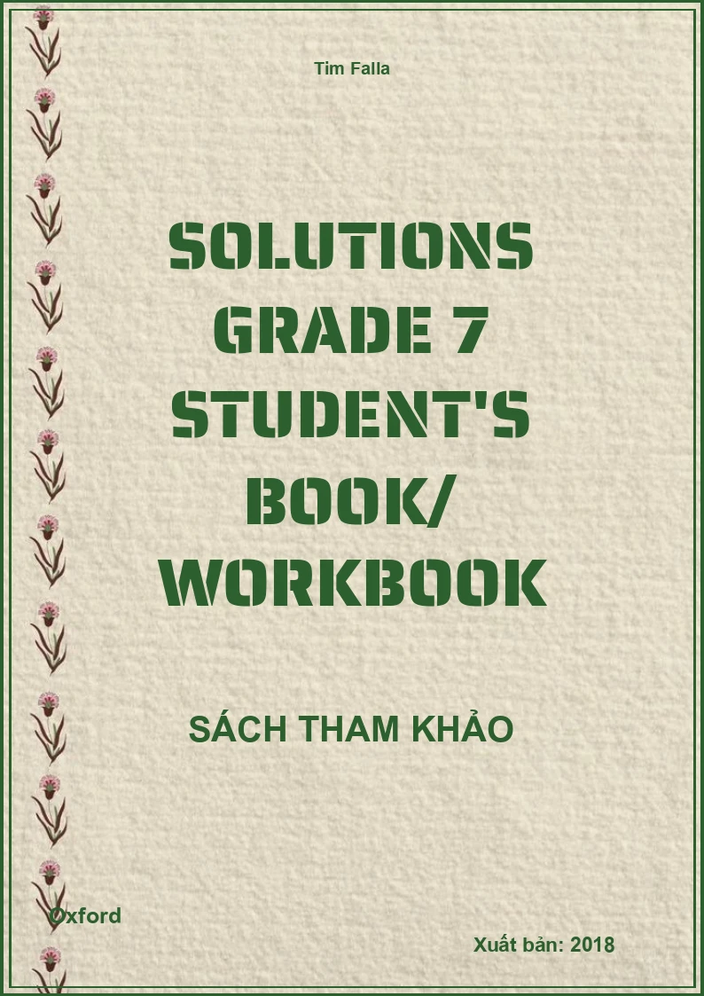 Solutions Grade 7 Student's Book/ Workbook