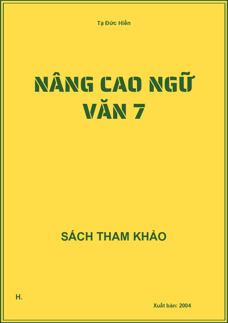 Nâng cao ngữ văn 7