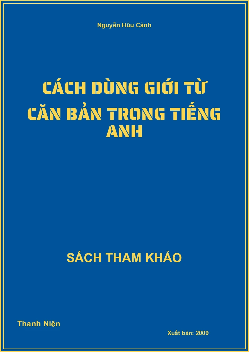 Cách dùng giới từ căn bản trong tiếng anh