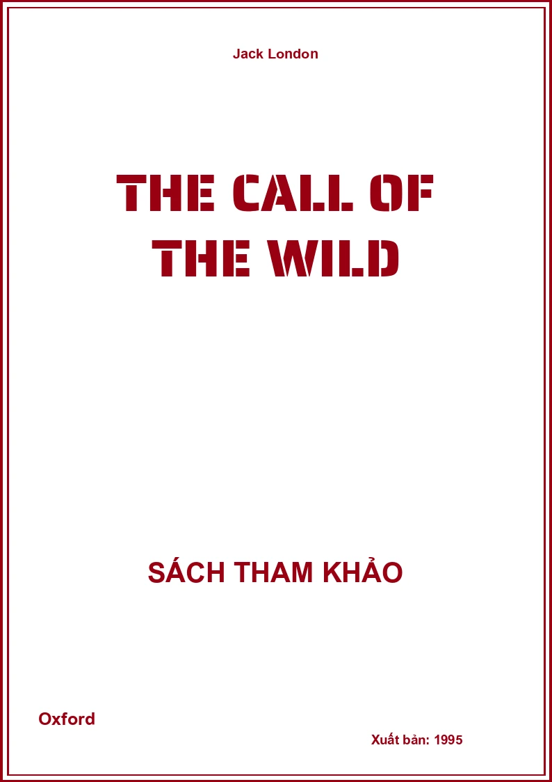 The Call Of The Wild