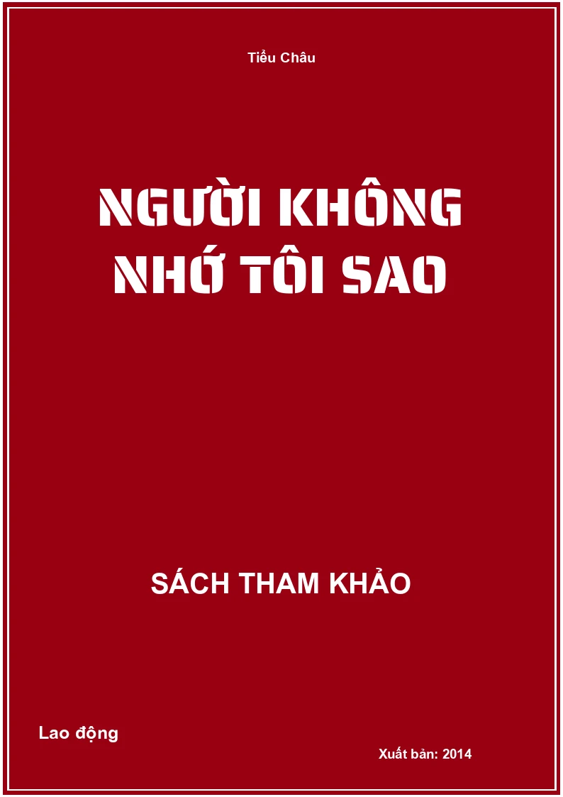 Người không nhớ tôi sao