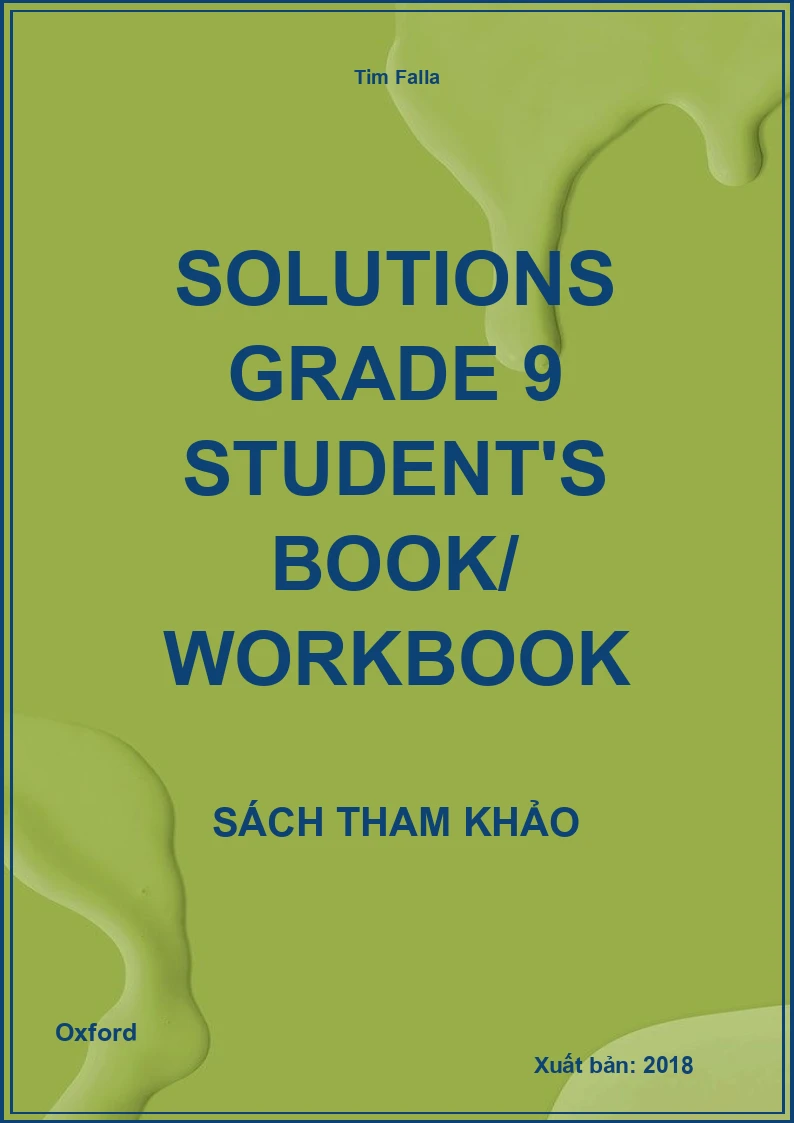 Solutions Grade 9 Student's Book/ Workbook