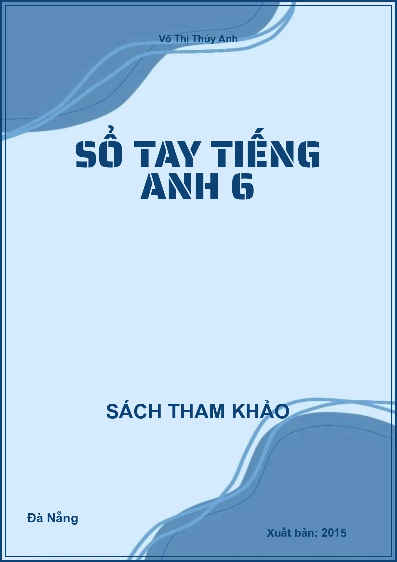 Sổ tay tiếng anh 6