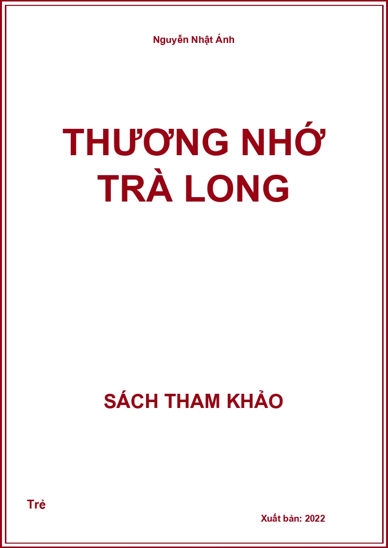 Thương nhớ trà long