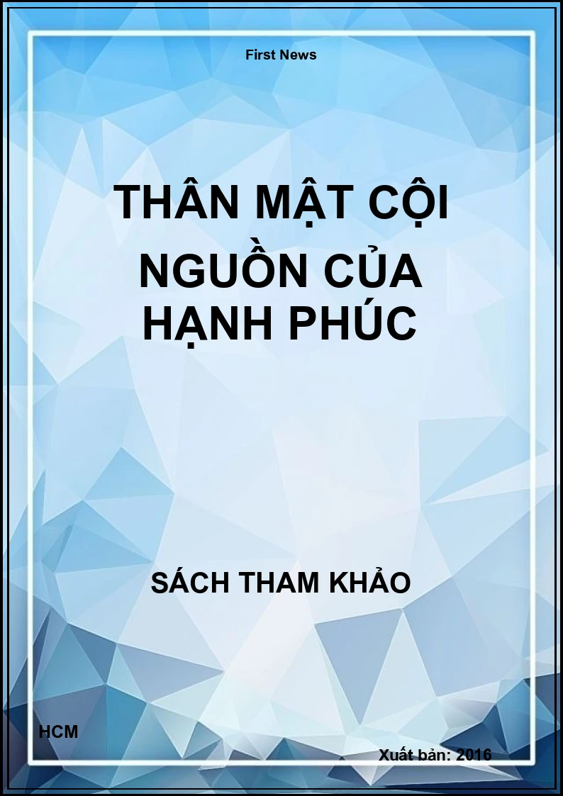 Thân mật cội nguồn của hạnh phúc