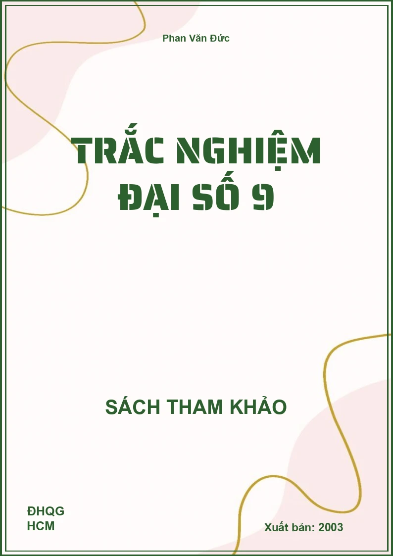 Trắc nghiệm đại số 9