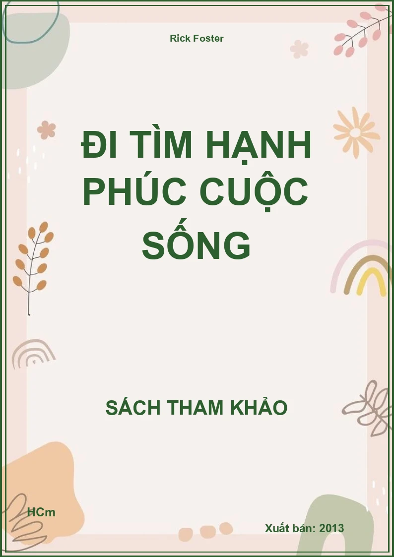 Đi tìm hạnh phúc cuộc sống