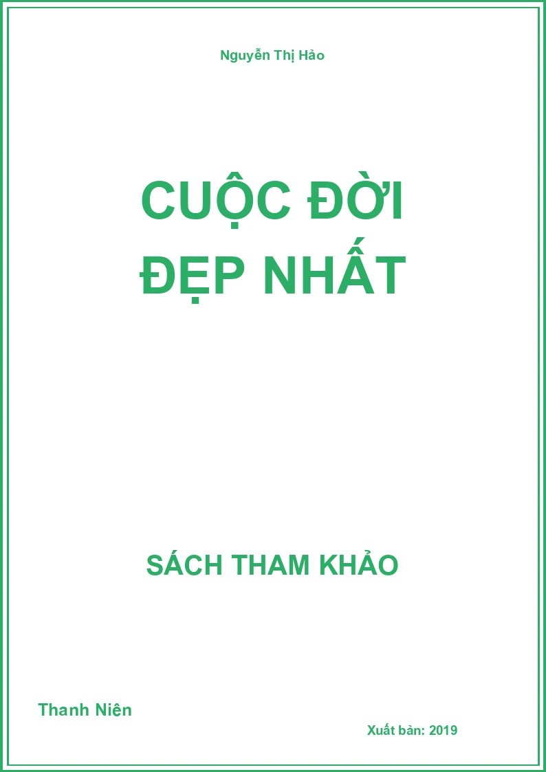Cuộc đời đẹp nhất