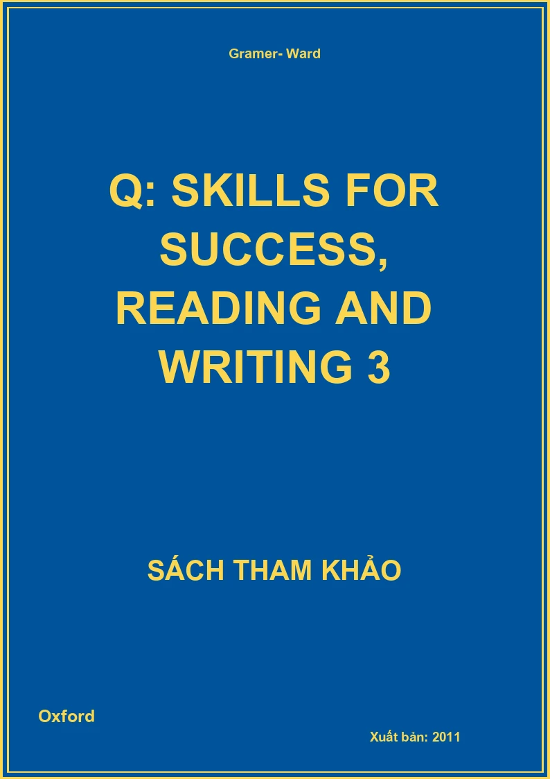 Q: Skills For Success, Reading And Writing 3