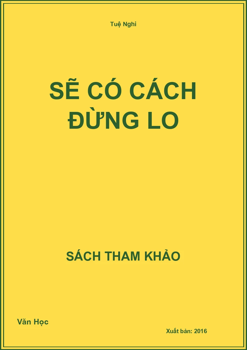 Sẽ có cách đừng lo