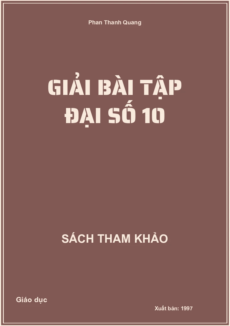 Giải bài tập đại số 10
