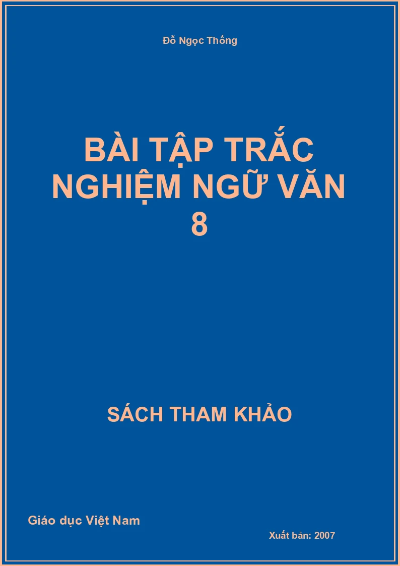 Bài tập trắc nghiệm ngữ văn 8