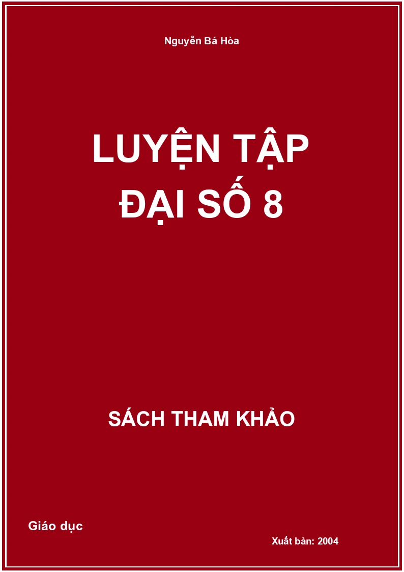 Luyện Tập Đại Số 8