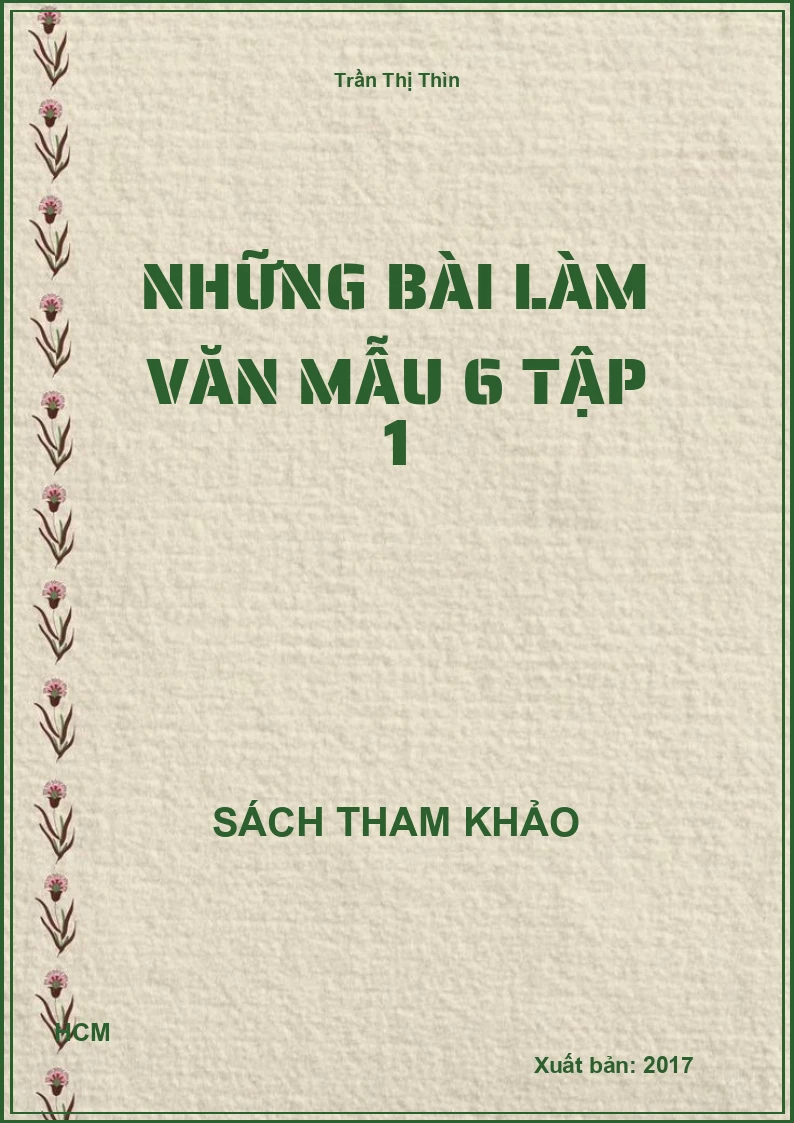 Những bài làm văn mẫu 6 tập 1