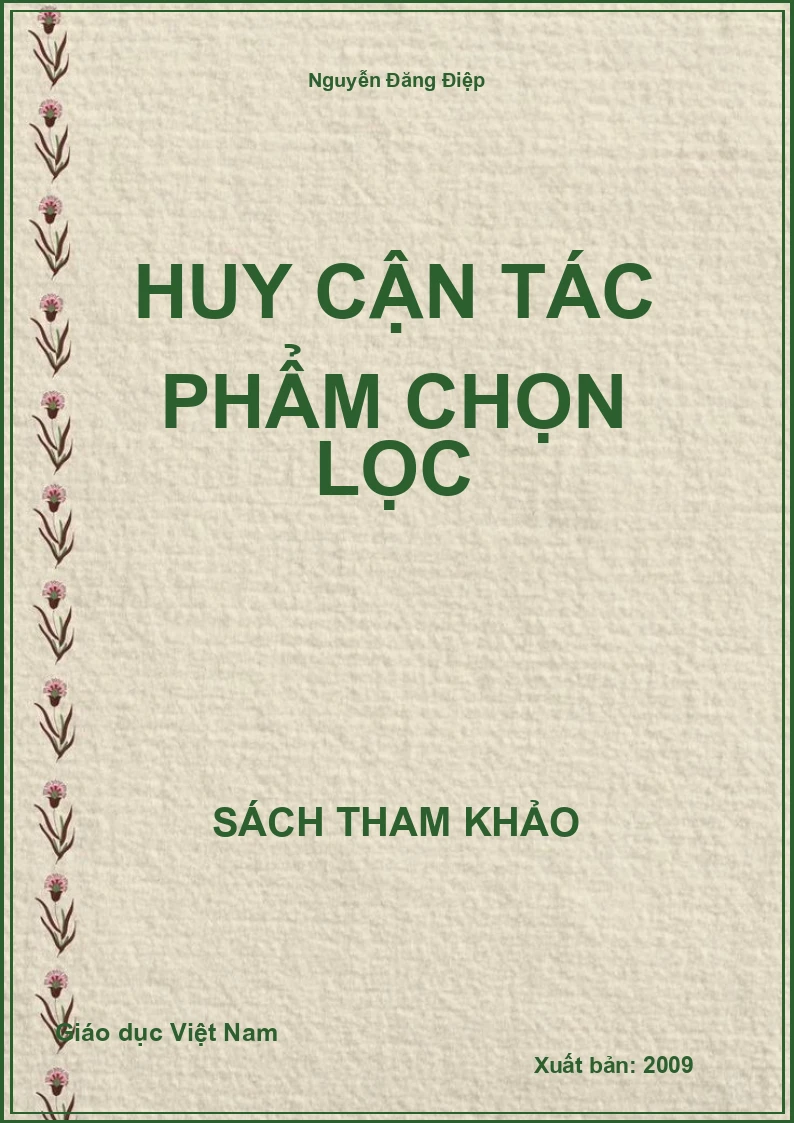 Huy Cận tác phẩm chọn lọc