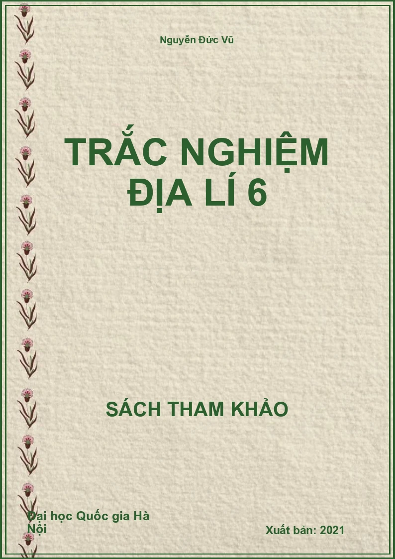 Trắc Nghiệm Địa Lí 6