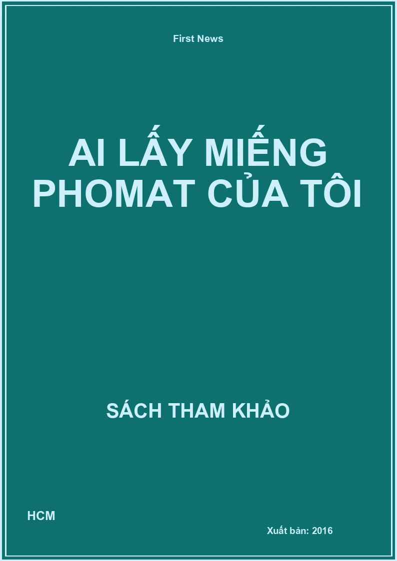 Ai lấy miếng phomat của tôi