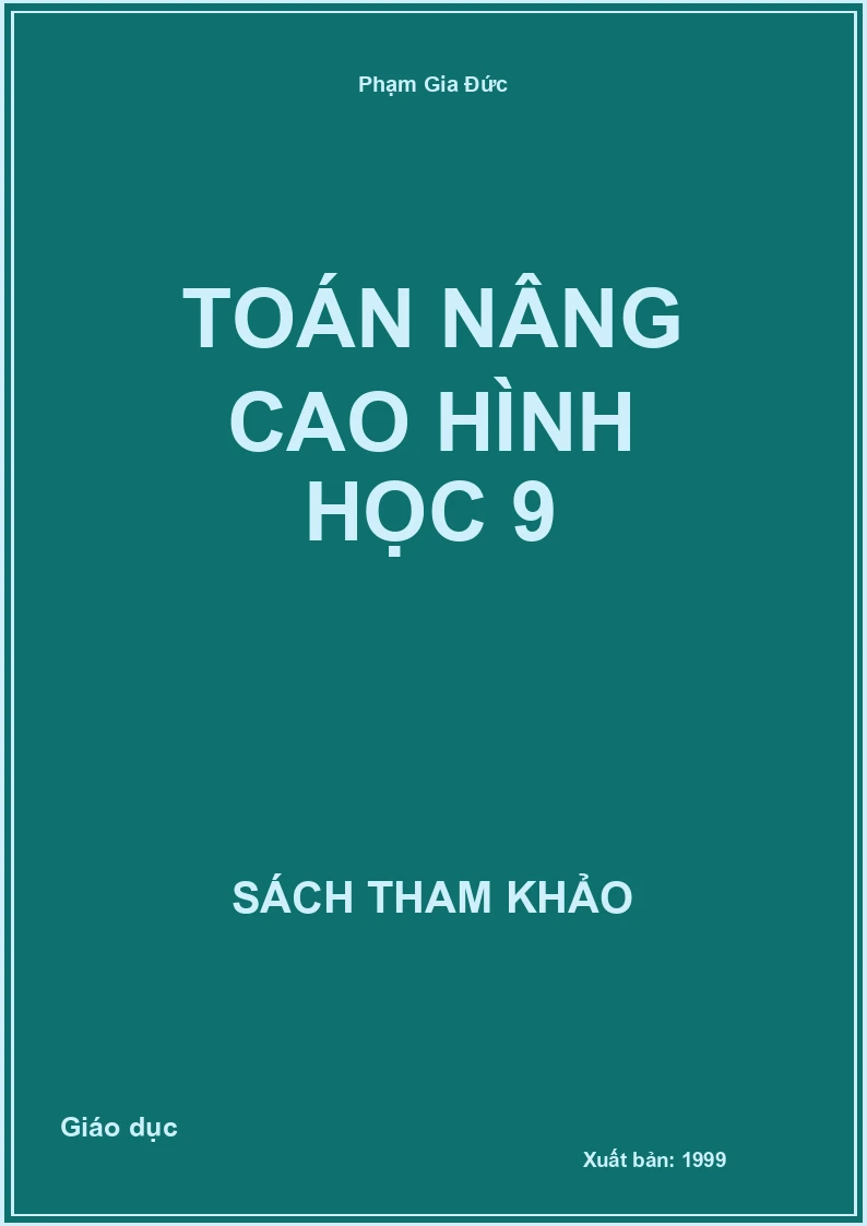 Toán Nâng Cao Hình Học 9