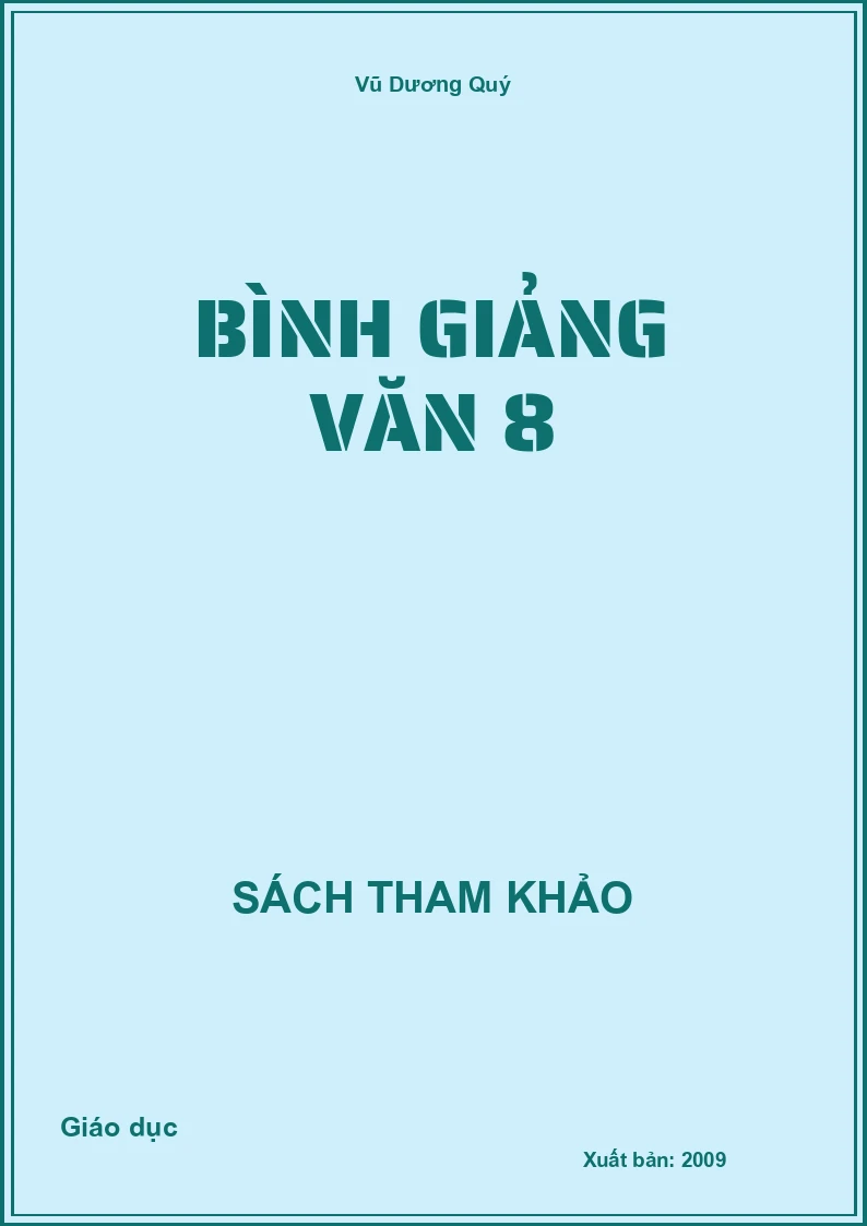 Bình Giảng Văn 8