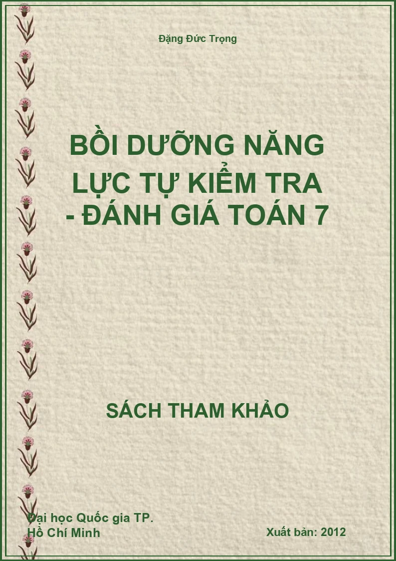 Bồi dưỡng năng lực tự kiểm tra - đánh giá toán 7