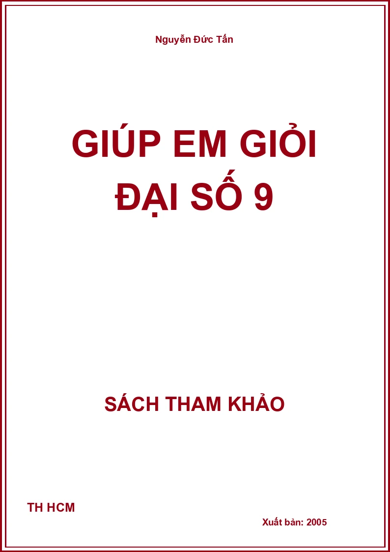 Giúp em giỏi đại số 9