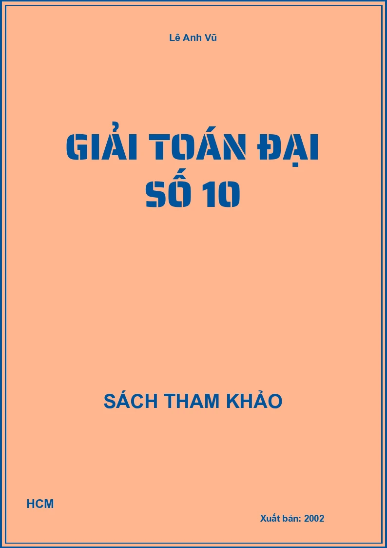Giải toán đại số 10