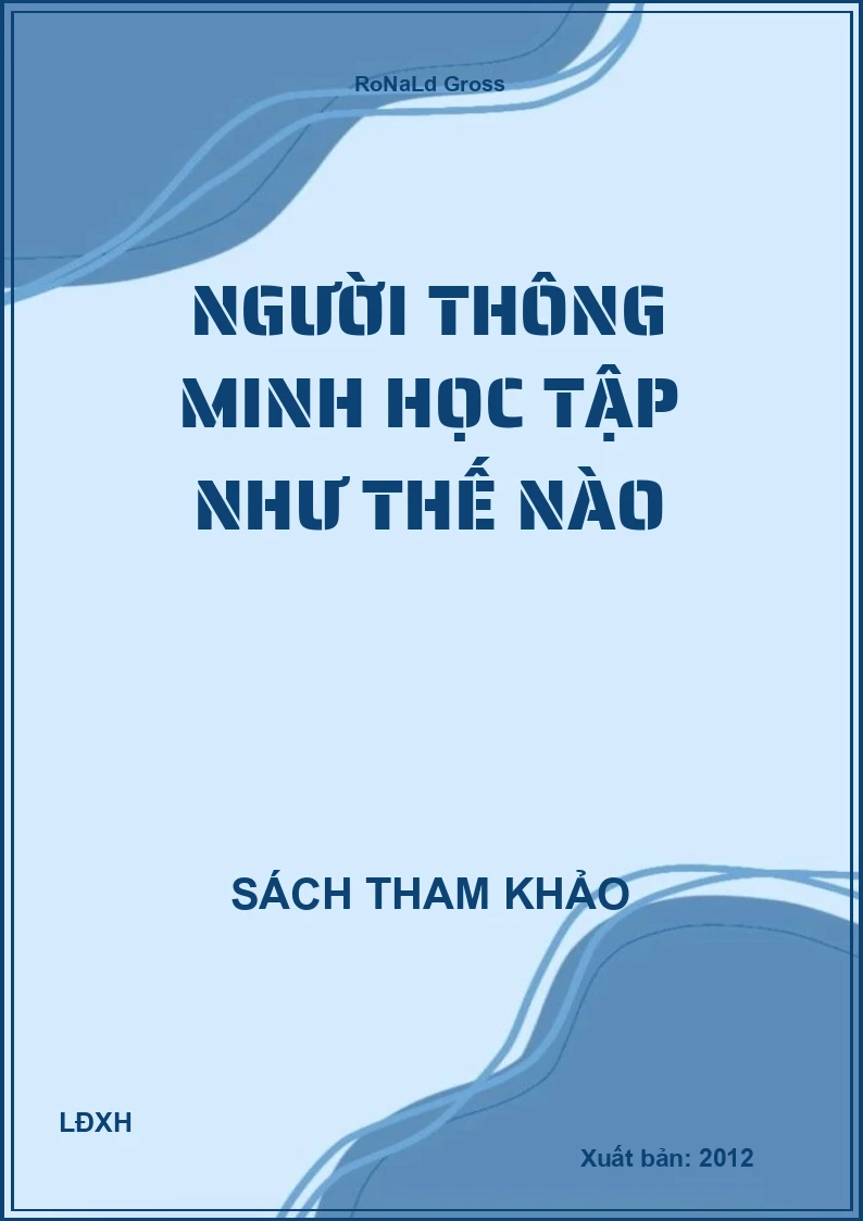 Người thông minh học tập như thế nào