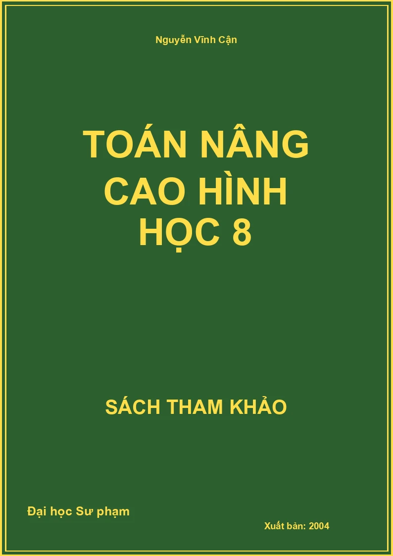 Toán nâng cao hình học 8