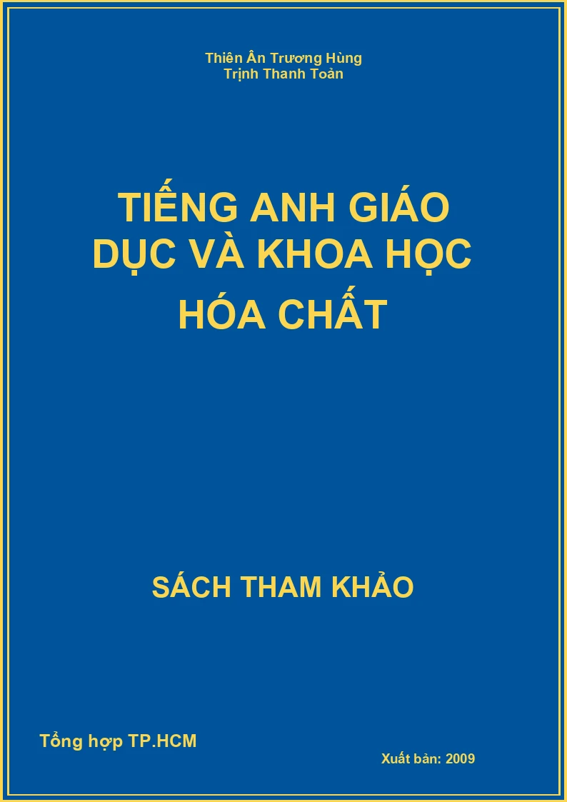 Tiếng anh giáo dục và khoa học hóa chất