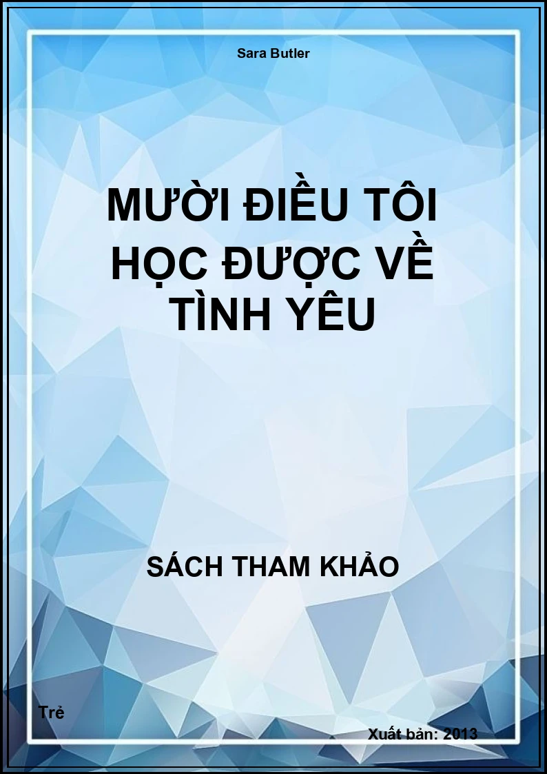 mười điều tôi học được về tình yêu
