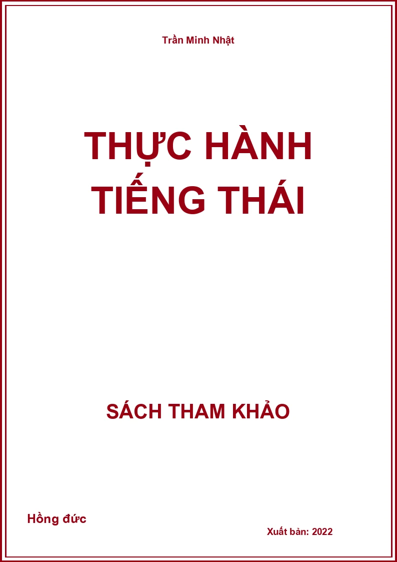 Thực hành tiếng thái