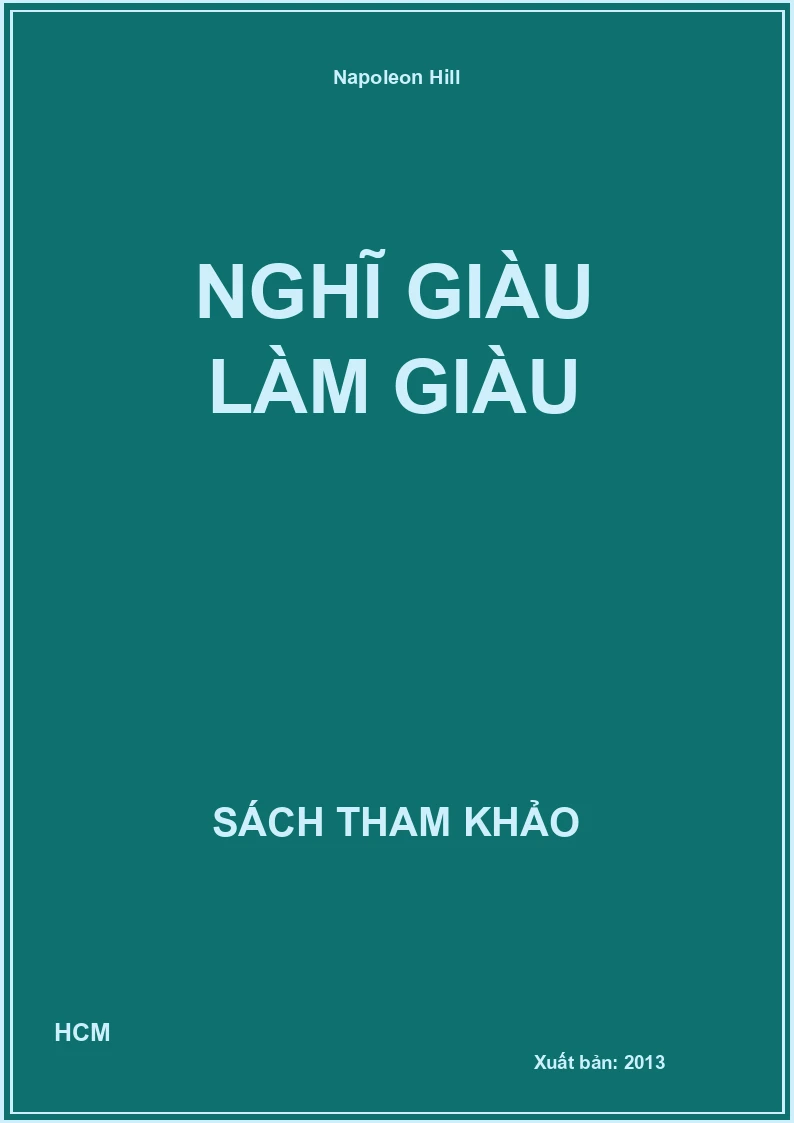 Nghĩ Giàu làm giàu