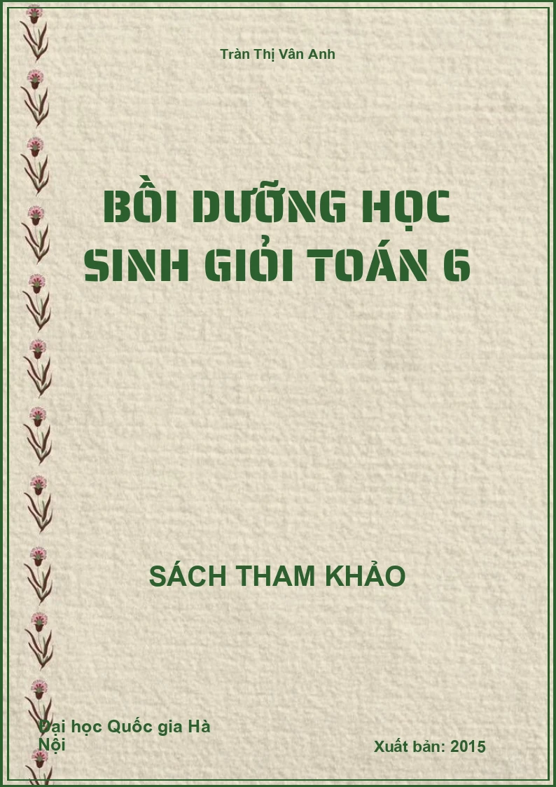 Bồi dưỡng học sinh giỏi toán 6