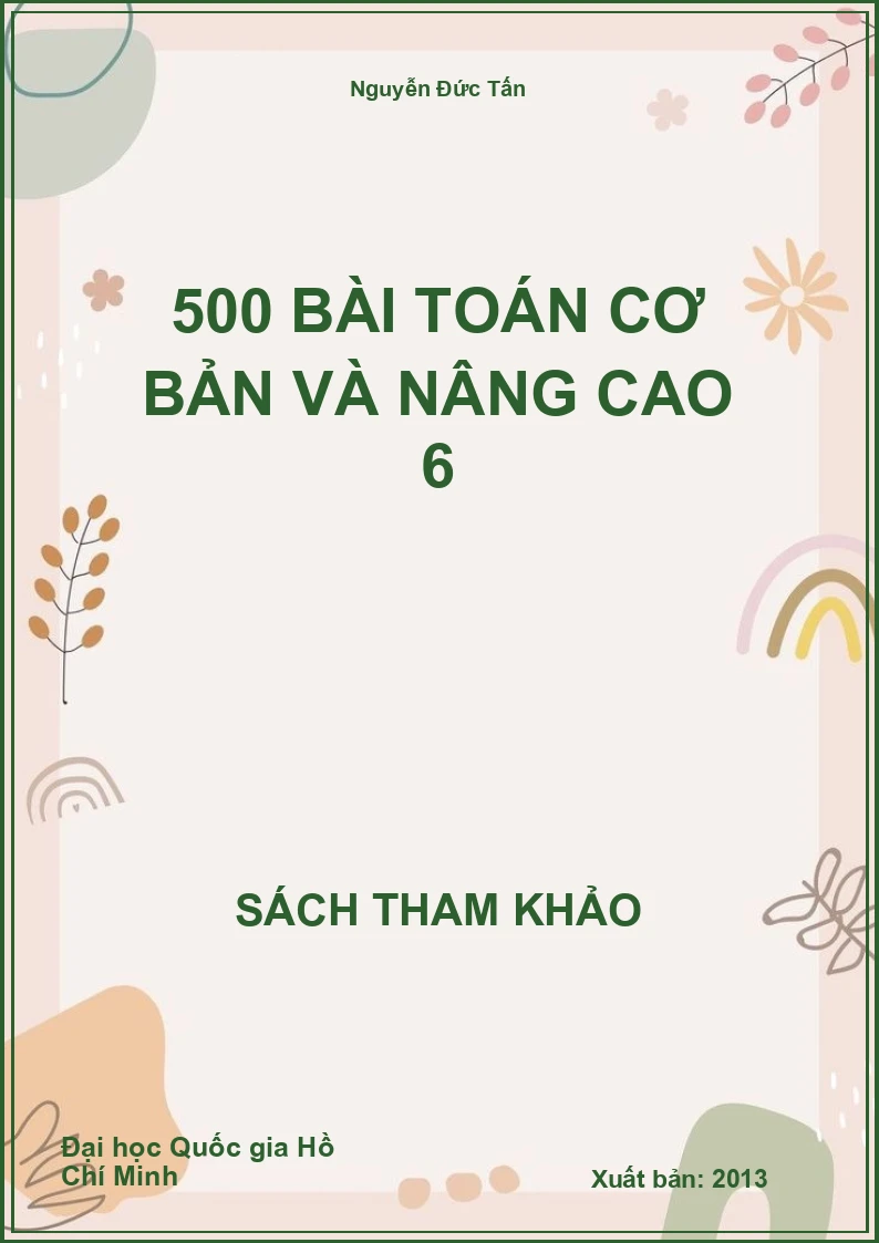 500 bài toán cơ bản và nâng cao 6
