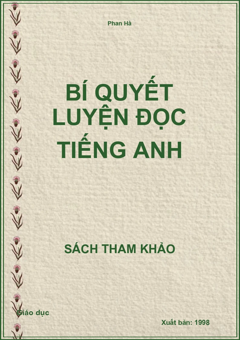 Bí Quyết Luyện Đọc Tiếng Anh