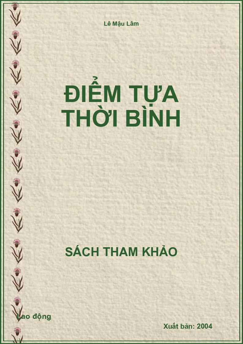 Điểm tựa thời bình