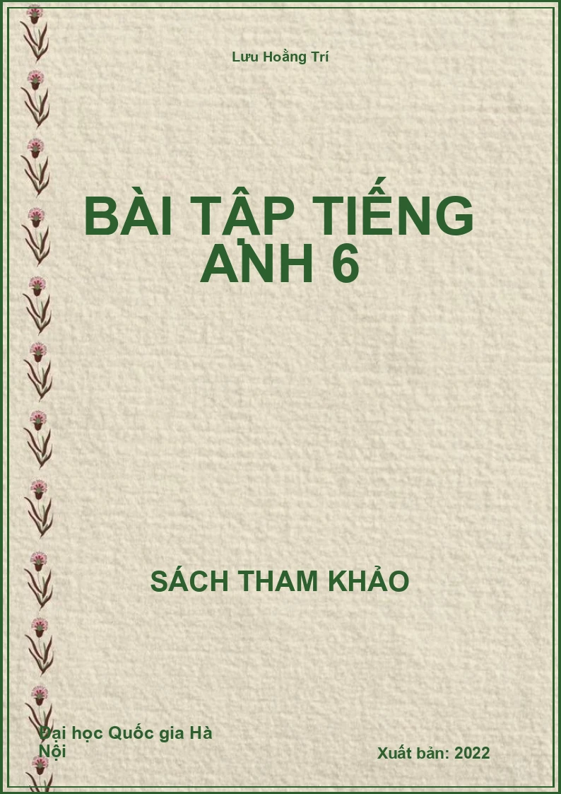 Bài Tập Tiếng Anh 6