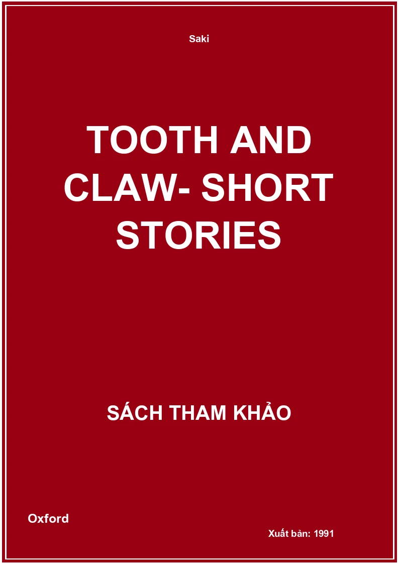Tooth And Claw- Short Stories