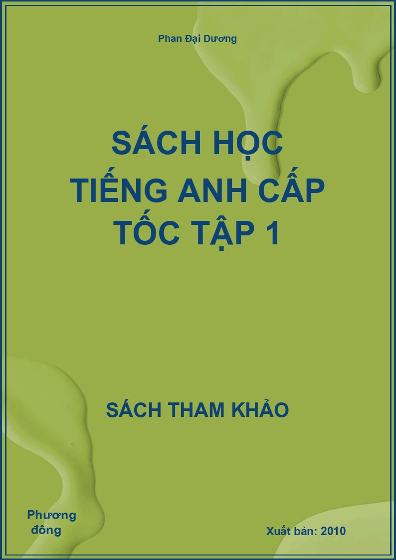 Sách học tiếng anh cấp tốc tập 1