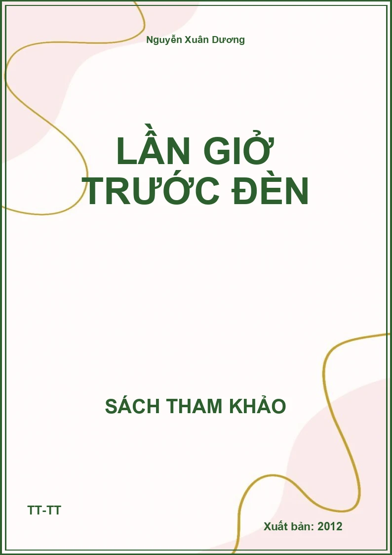 Lần giở trước đèn