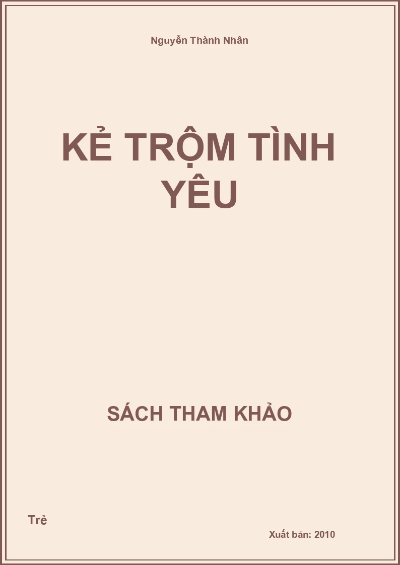 Kẻ trộm tình yêu