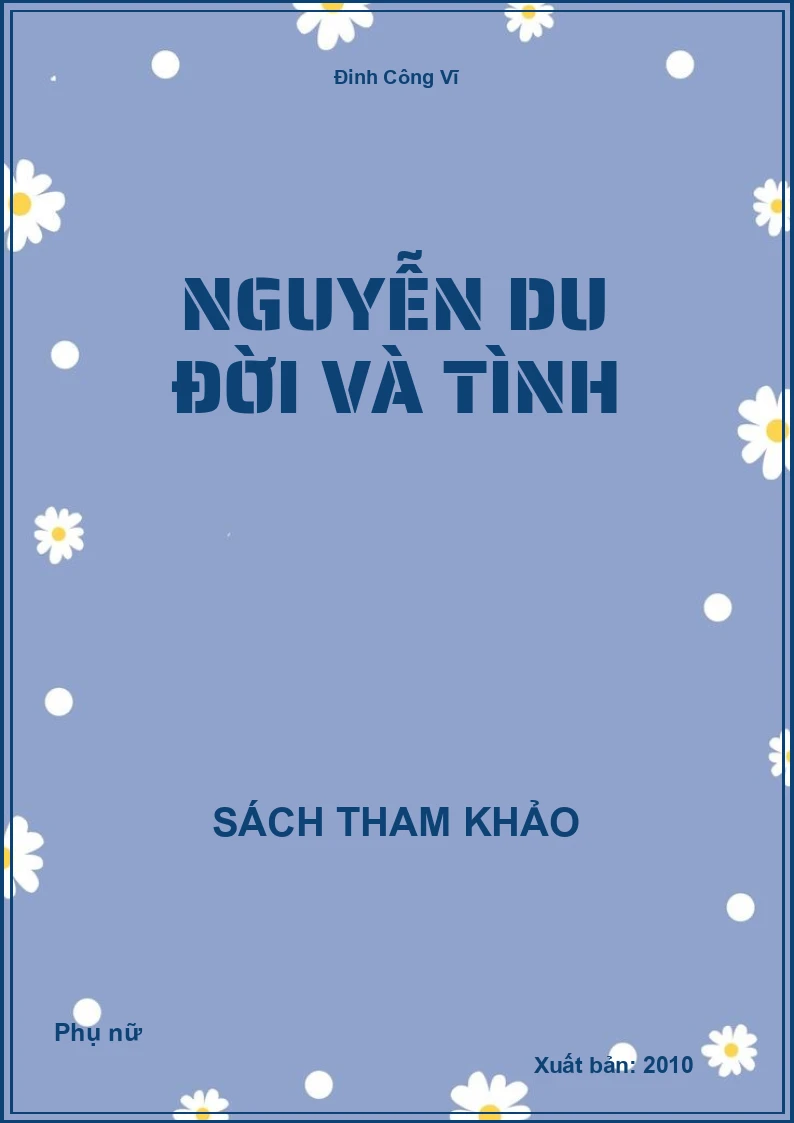 Nguyễn du đời và tình