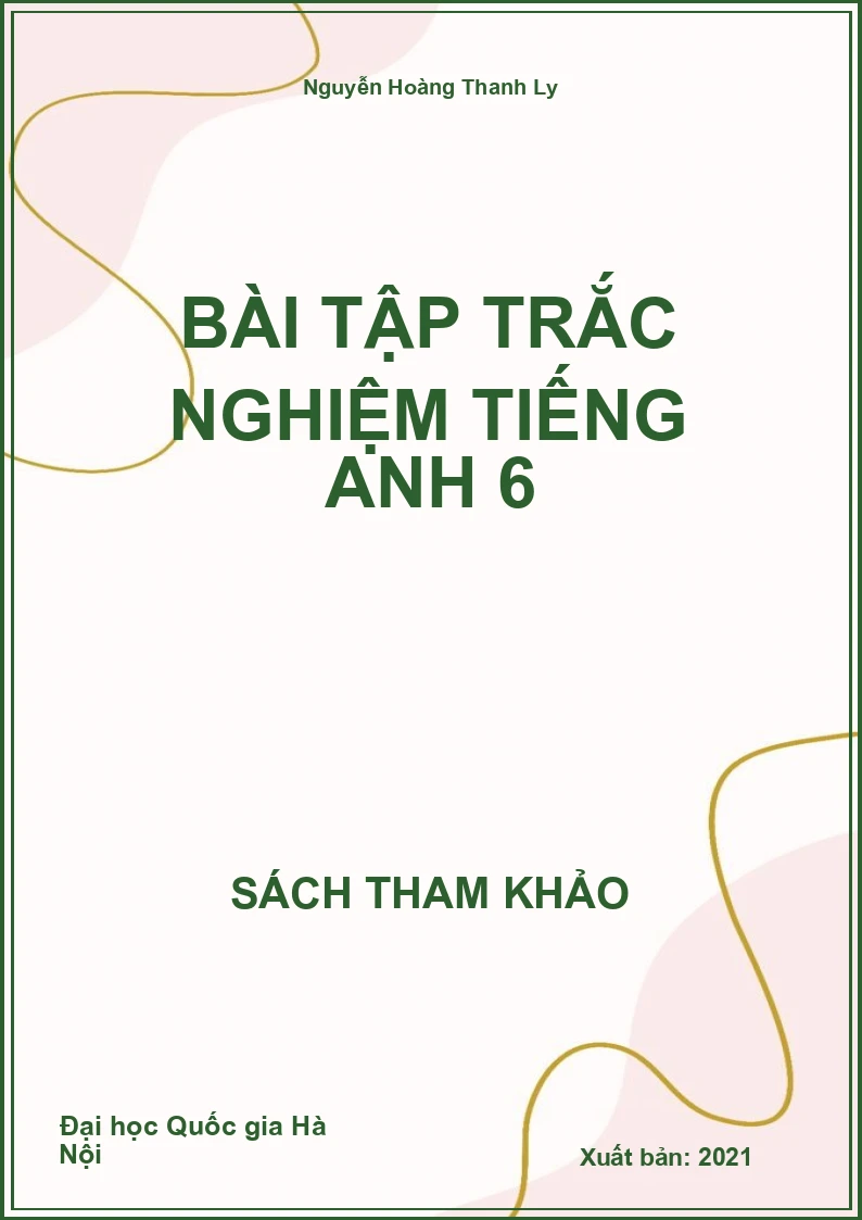 Bài Tập Trắc Nghiệm Tiếng Anh 6