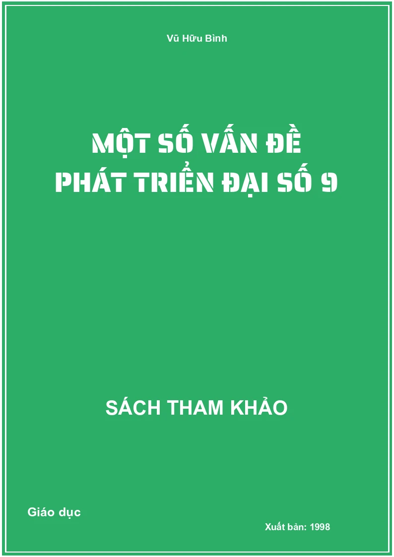 Một Số Vấn Đề Phát Triển Đại Số 9