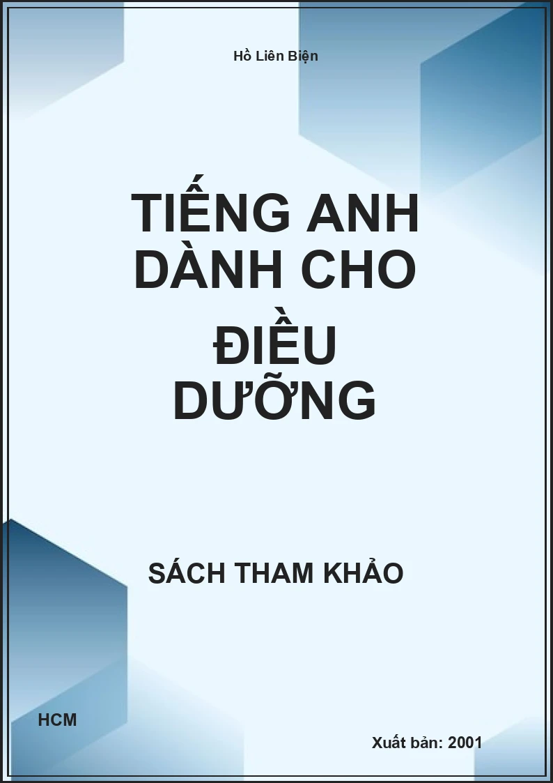 Tiếng anh dành cho điều dưỡng