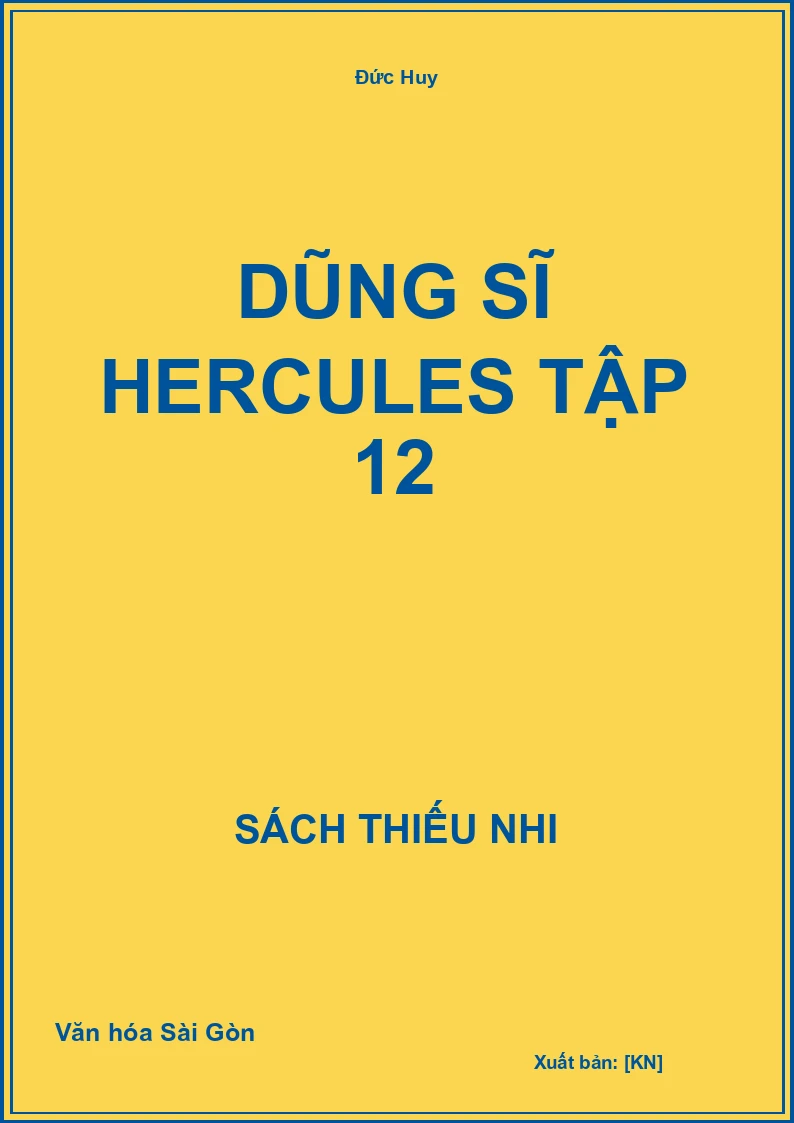 Dũng Sĩ Hercules Tập 12