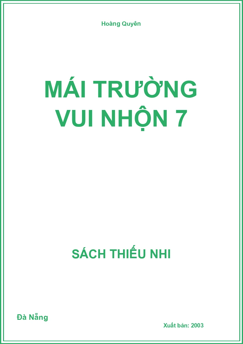 Mái Trường Vui Nhộn 7