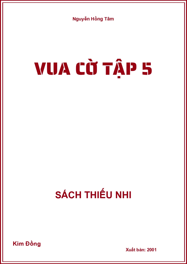 Vua Cờ Tập 5
